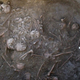The upper layers of the mass grave, found in Croatia.
